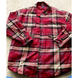 Work Wear Mens Insulated Flannel XL Red Plaid